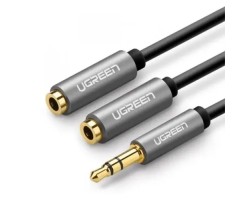 UGREEN AV123 3.5mm Male to 2x 3.5mm Female Audio Port Splitter Cable #10532