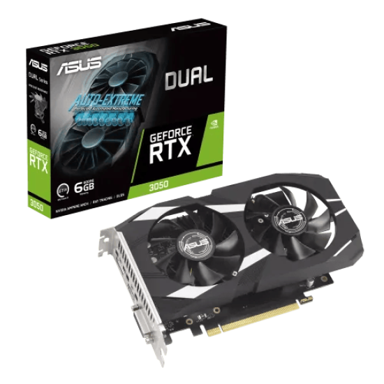 ASUS Dual GeForce RTX 3050 6GB GDDR6 Graphics Card