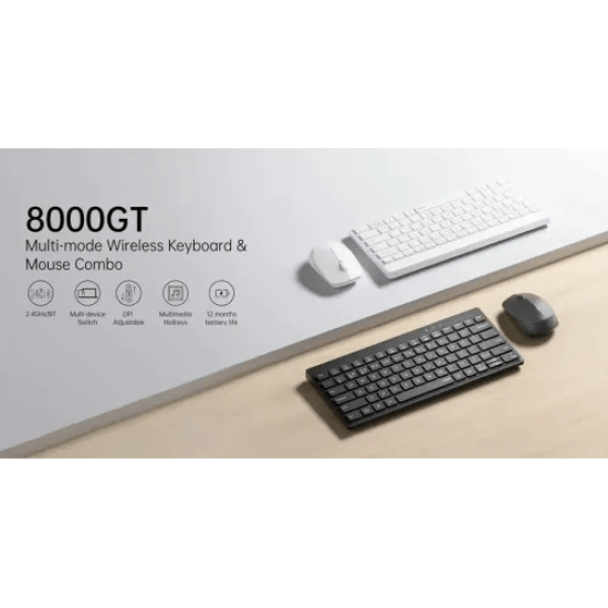 Rapoo 8000GT Dual Mode Wireless Keyboard Mouse Combo