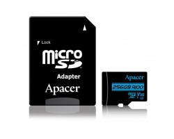 Apacer 256GB MicroSDXC UHS-I U3 V30 R100 A1 Class-10 Memory Card with Adapter