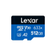 Lexar High-Performance 633x 512GB MicroSDXC UHS-I Memory Card with Adapter