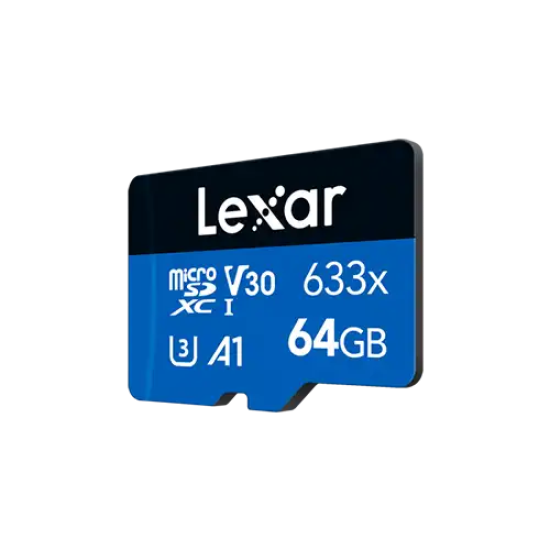 Lexar High-Performance 633x 128GB MicroSDXC UHS-I Memory Card with Adapter