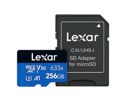 Lexar High-Performance 633x 512GB MicroSDXC UHS-I Memory Card with Adapter