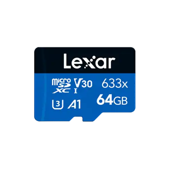 Lexar High-Performance 633x 128GB MicroSDXC UHS-I Memory Card with Adapter