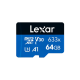 Lexar High-Performance 633x 128GB MicroSDXC UHS-I Memory Card with Adapter