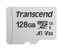 Transcend 128GB MicroSDXC/SDHC 300S Class 10 Memory Card (TS128GUSD300S)