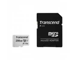 Transcend 256GB Micro SD UHS-I U3 Memory Card with Adapter (TS256GUSD300S-A)