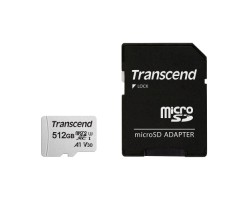 Transcend 512GB 300S UHS-I microSDXC U3A1 Memory Card with Adapter