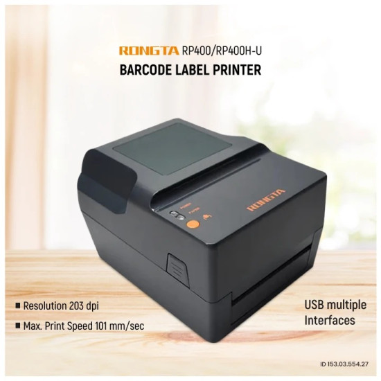 Rongta RP400H 4-inch Thermal Transfer Barcode Label Printer
