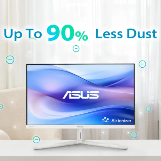 Asus VU249HFI-W 24" 100Hz IPS FHD Eye Care Monitor With Air Ionizer